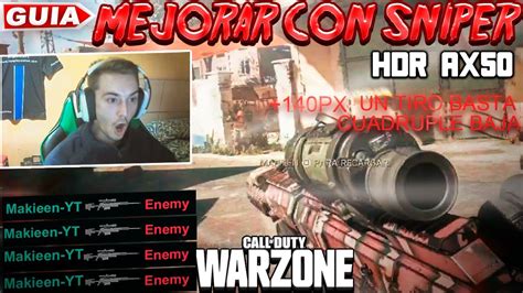 CALL OF DUTY WARZONE MEJORAR Con FRANCOTIRADOR MEJORAR CON SNIPER