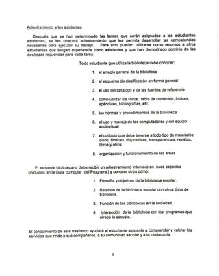 Manual Club De Asistentes De Biblioteca PDF