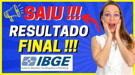 SAIU RESULTADO FINAL CONCURSO IBGE 2022 CENSO DEMOGRÁFICO