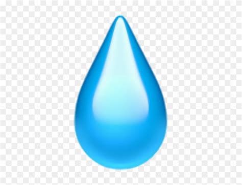 Teardropemoji Emoji Tear Drop - Iphone Water Drop Emoji - Full Size PNG Clipart Images Download