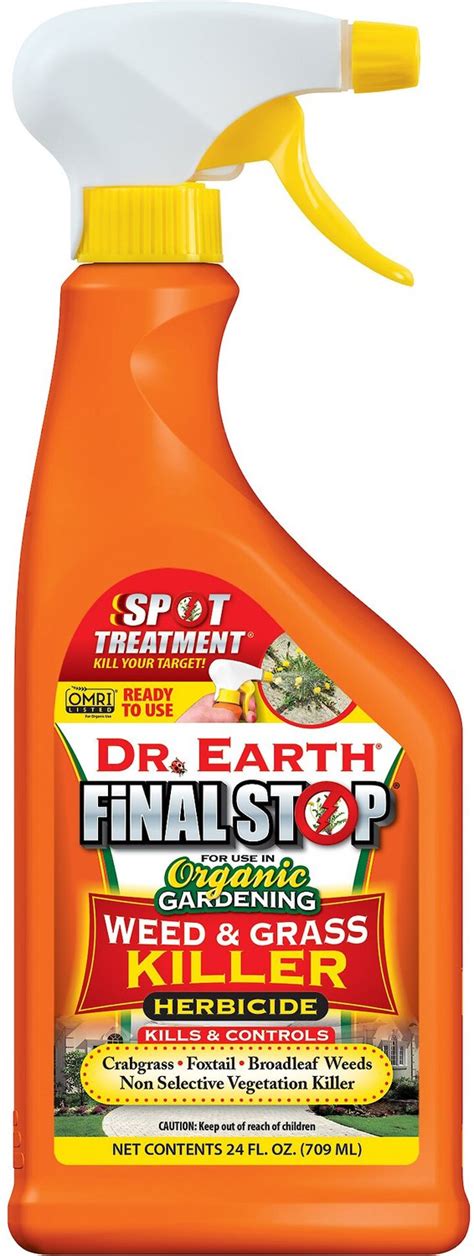 Dr Earth Final Stop Weed Grass Killer Oz Bottle Chewy