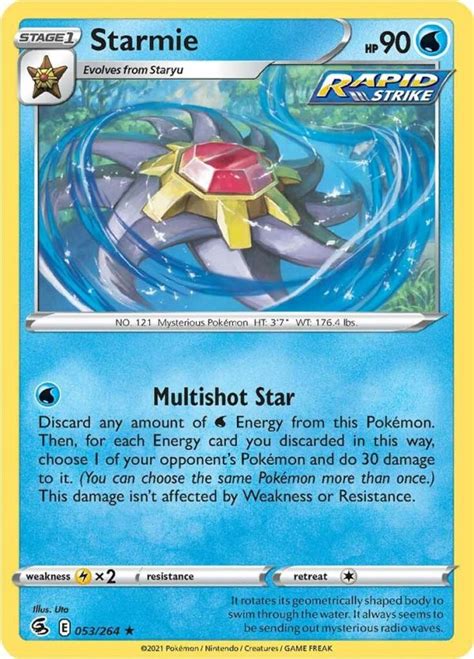 Starmie 053 264 Wert Bild Künstler Seltenheit Pokemonkarte de