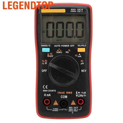 Legendtop ZT111 Auto Range 9999 Count True RMS Digital Multimeter AC DC