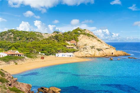 Landscape With Cala Pregonda Beach Menorca Stock Image Image Of Pregonda Islands 246307173