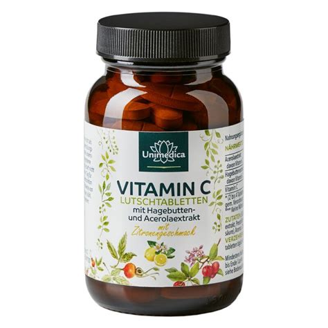 Vitamin C Lutschtabletten Mit Hagebutten Und Acerolaextrakt Mg