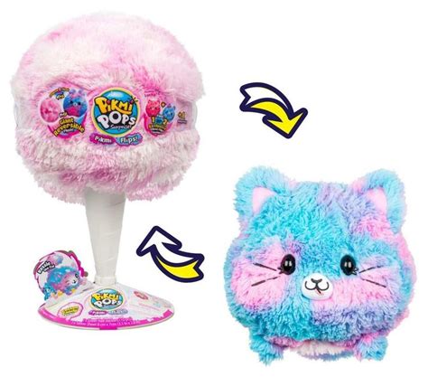 Pikmi Pops Surprise Giant Flips Kessie The Cat Cotton Candy Plush