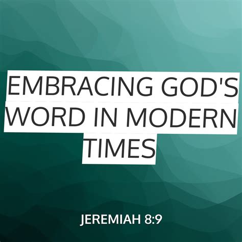 Embracing Gods Word In Modern Times Sermon By Sermoncentral Jeremiah