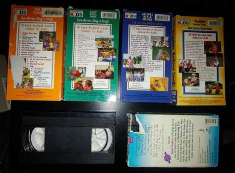 Cedarmont Kids Bible Songs Lot Of 6 Vhs Maranatha Kids Praise Sampler
