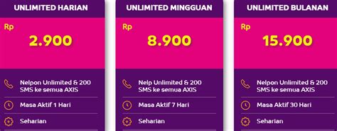 Cara Paket Sms Axis Mingguan Caribes Net