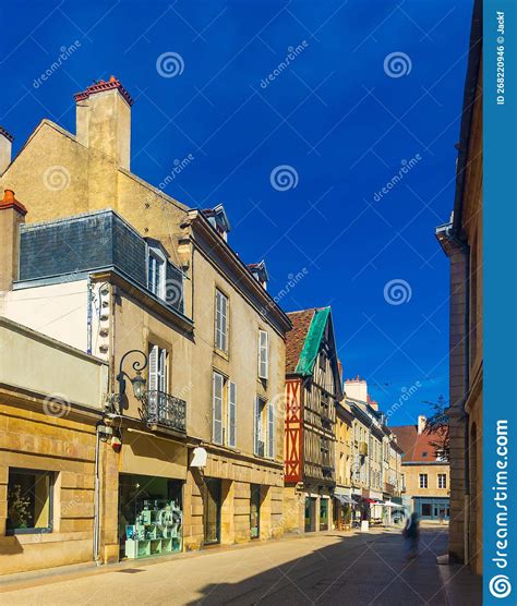 Typical Medieval Streets City Of Dijon Department Of Cote D Or
