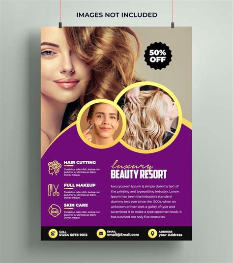 Modèle De Flyer De Salon De Beauté Psd Premium