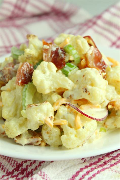 Loaded Cauliflower Salad Low Carb My Incredible Recipes