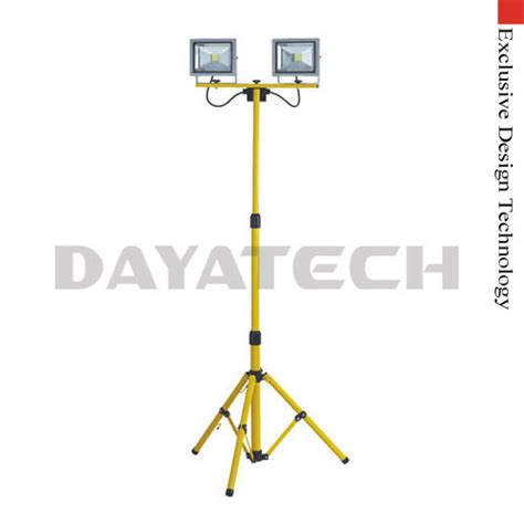 Dayatech 10000 Lumens Dual Heads Tripod Led Work Light 10ft Power Cord Ac Powered Fast Release