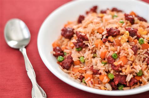 Chinese Sausage Fried Rice - My Love For Cooking