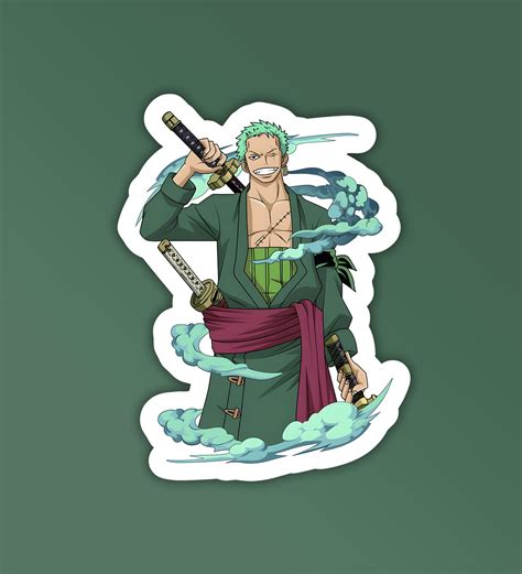 Zoro One Piece Sticker Peeekaboo