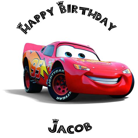 Cars Lightning Mcqueen Edible Cake Topper Party Image Ebay