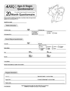 Asq Questionnaire Months Naturopathic Pediatrics