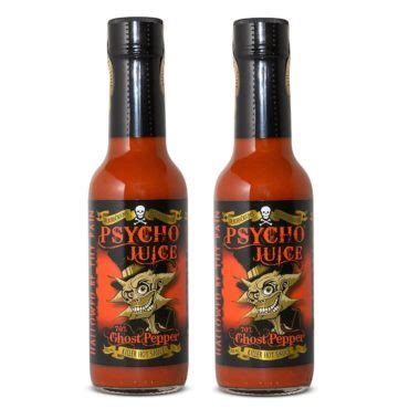 Psycho Juice Ghost Pepper X Bottles Dr Burn Riums Hot Sauce Emporium
