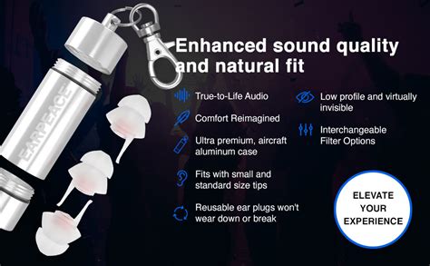 Earpeace Music Pro High Fidelity Concert Ear Plugs Hearing Protection Earplugs For Musicians