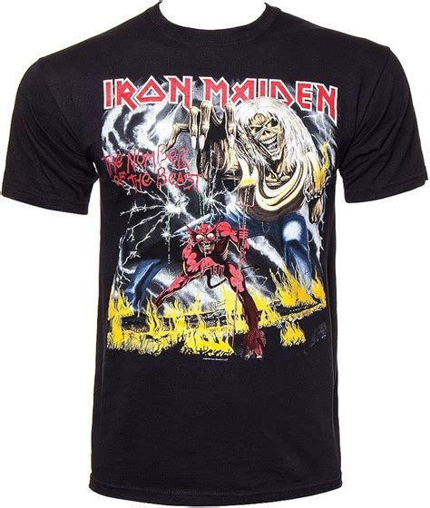 Iron Maiden T Shirt The Number Of The Beast Black X