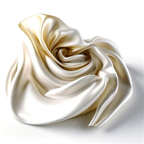 Premium AI Image | pure white satin fabric