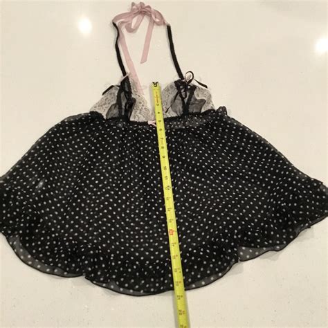 Victorias Secret Black Polka Dot Sexy Lingerie Pin U Gem