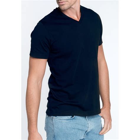 Kariban T Shirt Col V Manches Courtes Homme