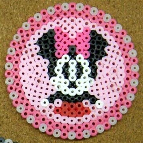 Disney S Minnie Perler Bead Art Perler Beads Designs Perler Bead Disney