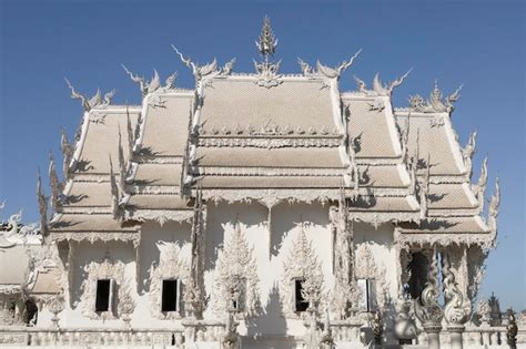 Wat Rong Khun Conocido Como El Templo Blanco Chiang Rai Tailandia