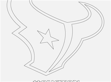 Nfl Logos Coloring Pages Images Houston Texans Logo Coloring Page