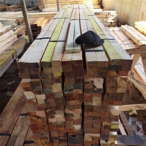 Jual Balok Kayu Usuk Kaso Langit Plafon Sekat Kalba 5 X 7 5x7 Cm 1 2 3