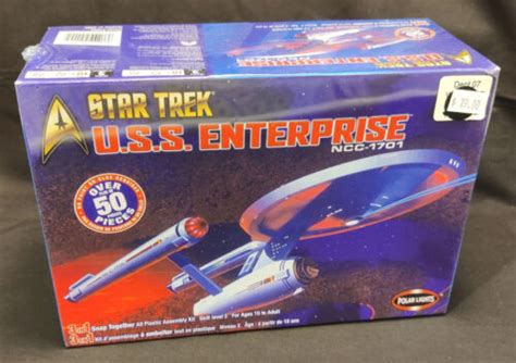 2003 New Polar Lights Star Trek U S S Enterprise Ncc 1701 Skill 2 Model Kit Ebay