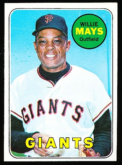 Lot Detail 1969 Topps Baseball 190 Willie Mays Giants