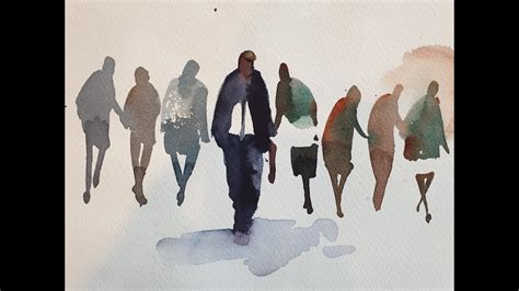 Painting people in watercolour the easy way - YouTube