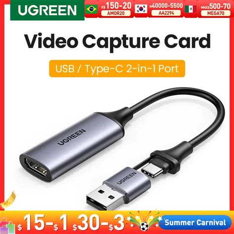 Usb Tip C Video I In Hdmi Yakalama Kart K Hdmi Kablo Adapt R Kapmak