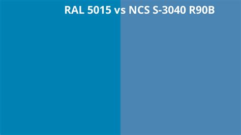 Ral 5015 Vs Ncs S 3040 R90b Ral Colour Chart Uk