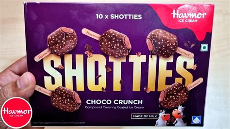 Havmor Shotties Choco Crunch Ice Cream🍦 180ml Ingredients Taste