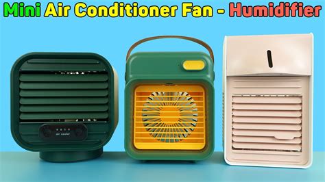 Mini Air Conditioner Fan Air Cooler Fan And Humidifier Rechargeable