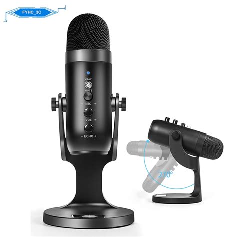 MU900 Microfone Condensador USB Profissional Vocals Streams Gravação Do