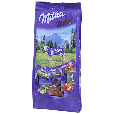 Buy Milka Assorted Chocolates Alpine Milk Strawberry Filling