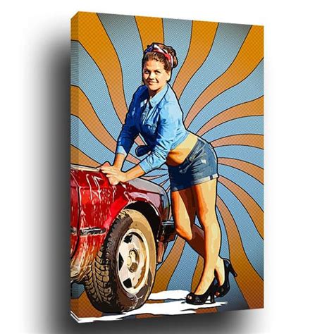 Tableau Pop Art Vintage Royaume Du Tableau