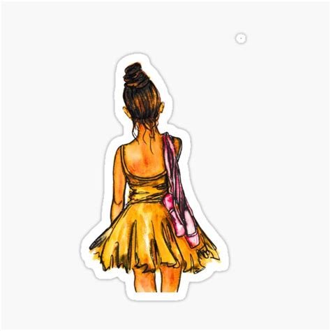 Ballerina Girl Sticker For Sale By Svetlanapelin Redbubble