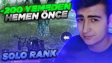 FATİH LİGİNDE 200 YEMEDEN ÖNCEKİ MAÇIM PUBG MOBİLE TEKLİ MOD RANK