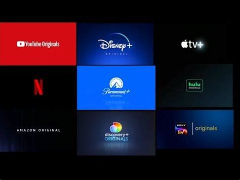 Streaming Service Originals Logo Compilation Netflix Hulu Amazon Disney