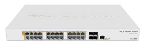 MikroTik Cloud Router Switch CRS328 24P 4S RM PoE Pasywne 802 3af At