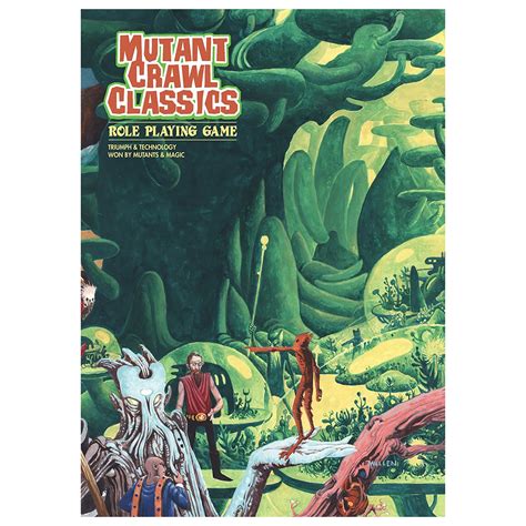 Mutant Crawl Classics Rpg Peter Mullen Cover Hardcover Book Rpg