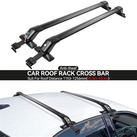 Xukey Car Roof Rack Cross Bar Luggage Carrier Universal Aluminium With Lock Universal