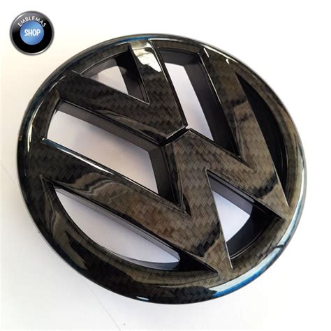 Emblema Frontal Vw Gti Mk Fibra Carbono Novedoso