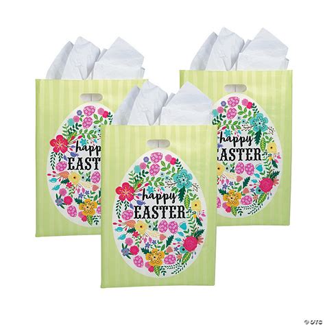 Bulk 50 Pc Large Easter Plastic Goody Bags Oriental Trading