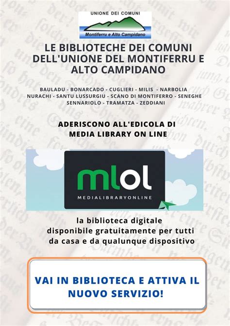 Al Via Ledicola Digitale Del Portale Mlol Messa A Disposizione